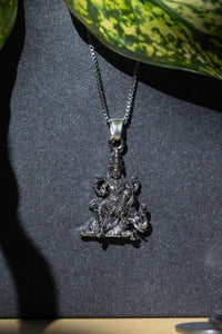 Laxmi on Hatiji Oxidized Pendant with Chain