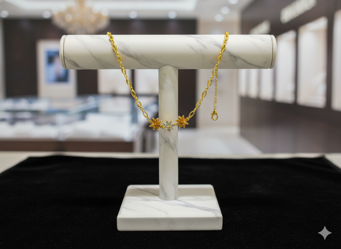 Golden Blossom Trio Bracelet