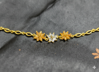 Golden Blossom Trio Bracelet