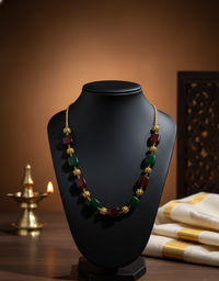 Festive Harmony Dual-Tone Necklace