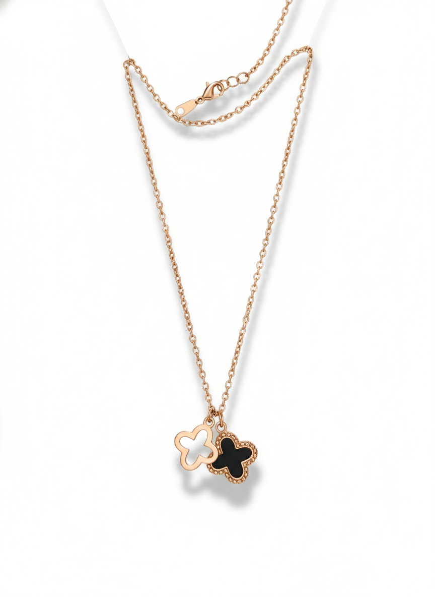 Duo Clover Charm Pendant