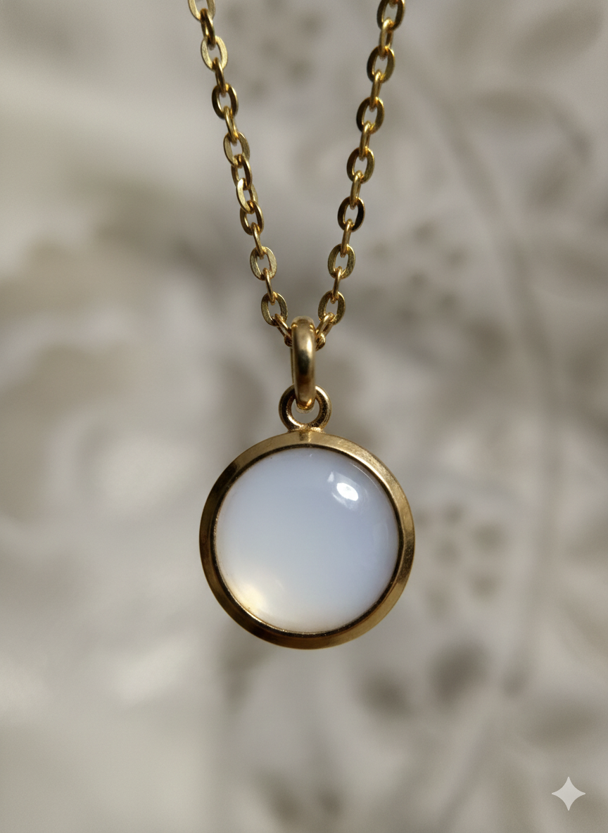 Moonstone Serenity Solitaire Pendant