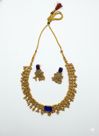 Royal Sapphire Choker Necklace Set