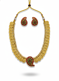 Lakshmi Kasu Paisley Necklace Set
