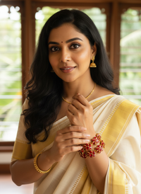 Ruby Blossom Antique Bangles