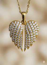 Angelic Radiance Wing Pendant