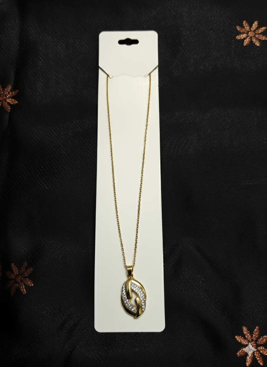 Enchanted Spiral Diamond Pendant