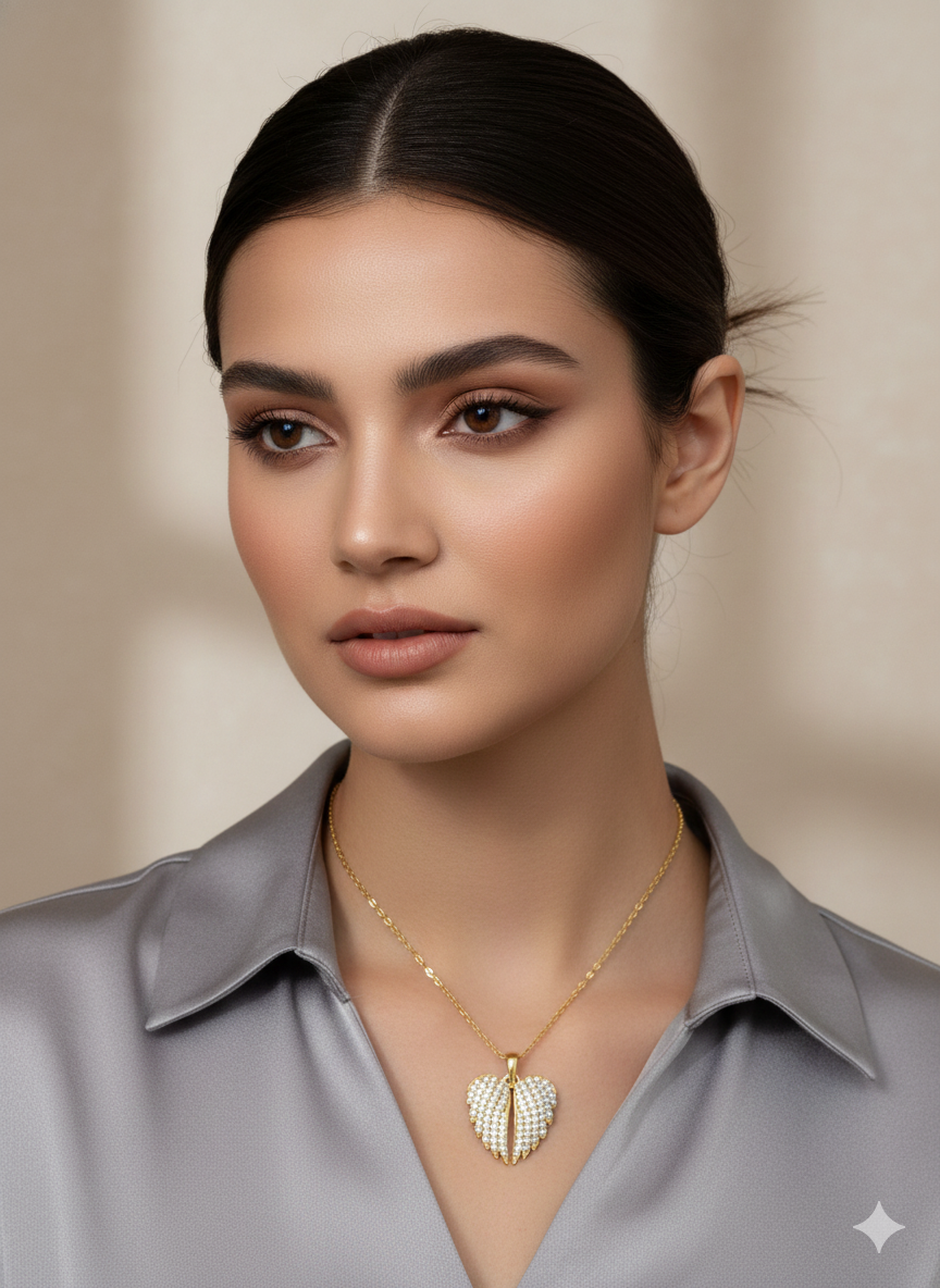 Angelic Radiance Wing Pendant