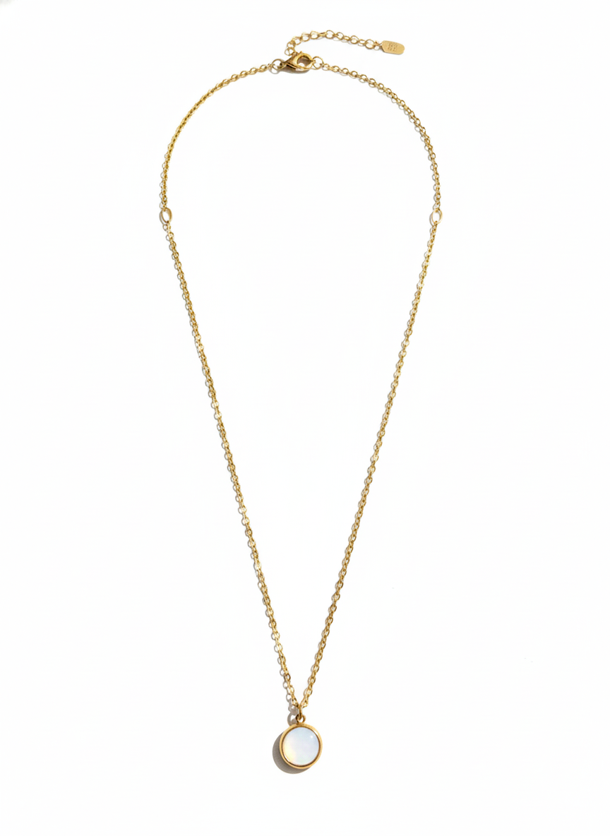 Moonstone Serenity Solitaire Pendant