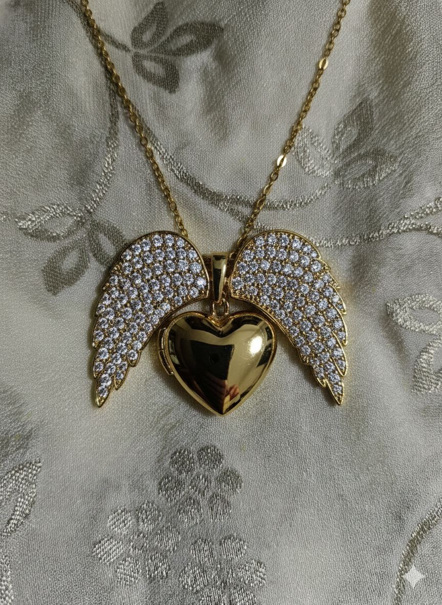 Angelic Radiance Wing Pendant