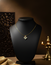 Mint Aura Diamond Pendant Necklace