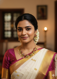 Lotus Radiance Pearl Necklace Set