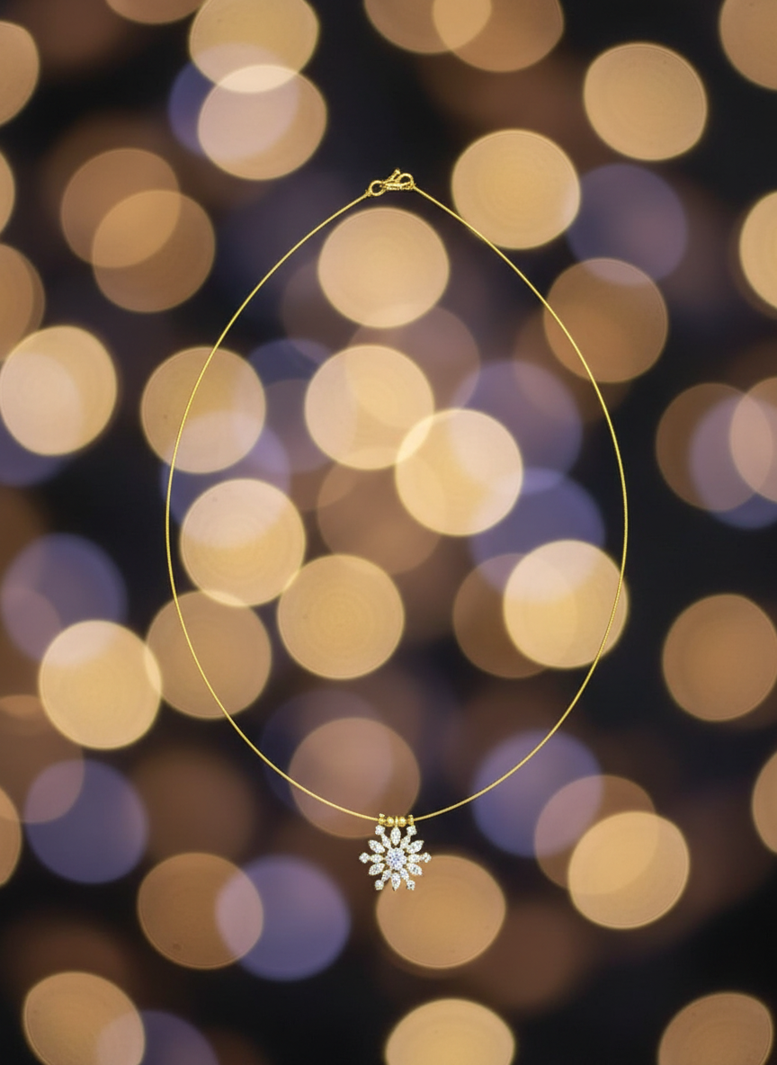 Snowflake Elegance Pendant Necklace